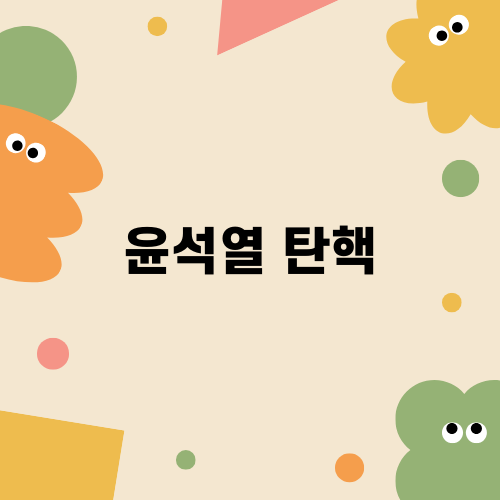 윤석열 탄핵, 국민의 선택은?