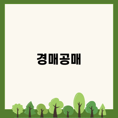 경매공매 절차 완벽 이해하기